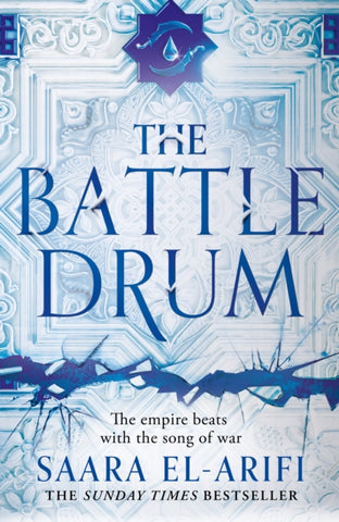 The Battle Drum : Book 2 by Saara El-Arifi. Book cover has an illustration of a cracked ornate ceiling.
