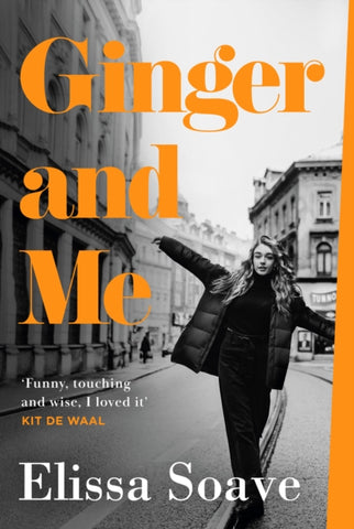 Ginger and Me by Elissa Soave. Book cover has photograph of a young balancing on a kerb in a street. 