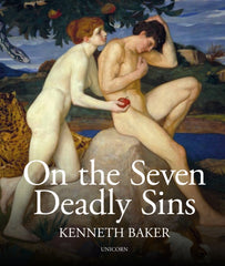 On the Seven Deadly Sins by Lord Kenneth Baker. Book cover has a painting of Adam and Eve with a snake, a leopard and an apple tree. 